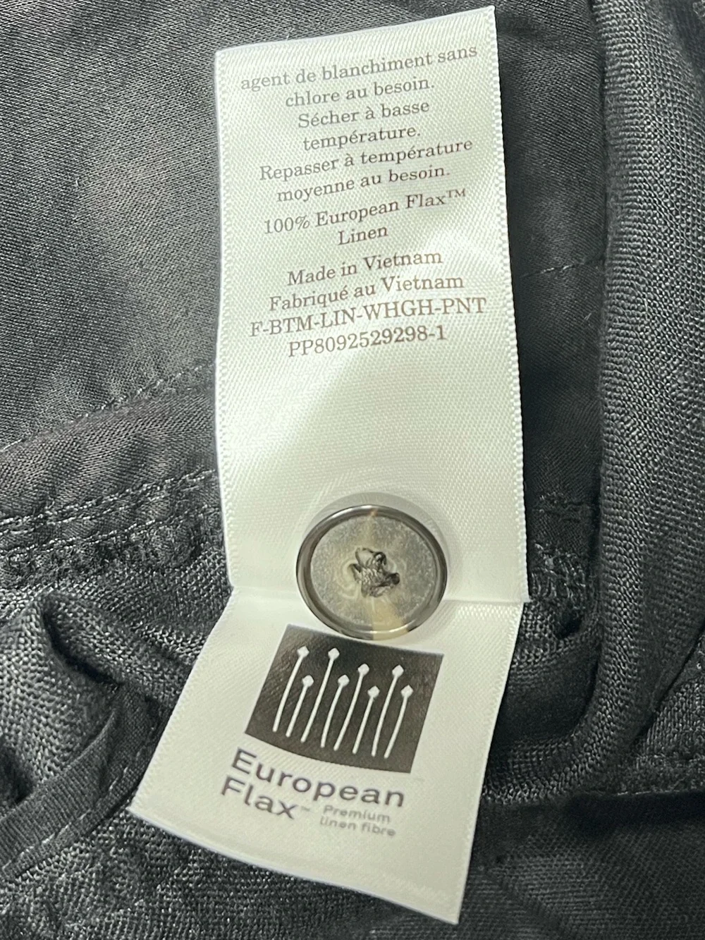 Everlane The Linen Way-High Drape Pant Black Wide Leg Classic Trousers Sz 4 NWT